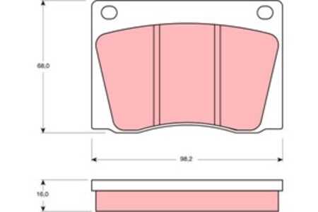 Bromsbeläggsats, Framaxel, aston martin,daimler,fiat,jaguar,lotus,volvo, 0005862742, 5862742, C39136, GBP 5220, GBP184, GBP203,