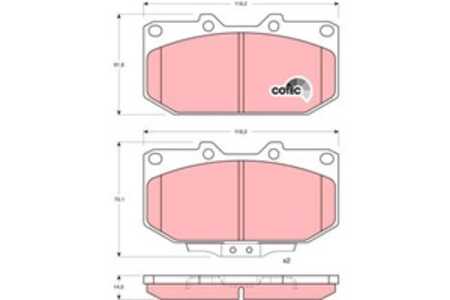 Bromsbeläggsats, Framaxel, nissan 300zx, 41060-04U90, 41060-30P91, 41060-30P93, 41060-37P90, 41060-37P91, 41060-40P90, 41060-45