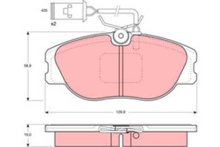 Bromsbeläggsats, Framaxel, alfa romeo 164, fiat croma, tipo, lancia dedra, dedra sw, delta i, delta ii, thema, thema sw, 000000