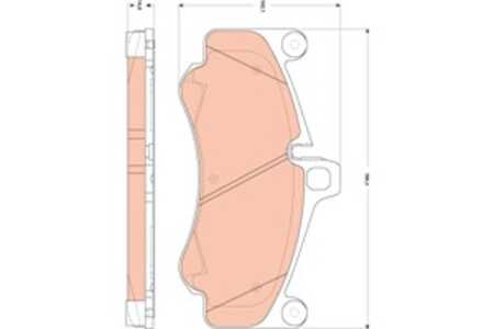 Bromsbeläggsats, Framaxel, porsche 911, 911 cabriolet, 997 351 947 00, 997 351 947 01