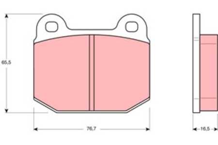 Bromsbeläggsats, Framaxel, lotus,morgan,opel,vauxhall, 09293345, 16 05 317, 1605300, 1605321, 1605398, 1605557, 1605713, 160571