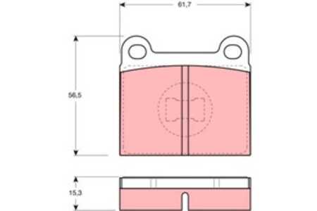 Bromsbeläggsats, Framaxel, audi,vw, 171 698 151 C, 171 698 151 E, 811 698 151, 823 698 151 A, 823 698 151, 827 698 151 A, 849 6