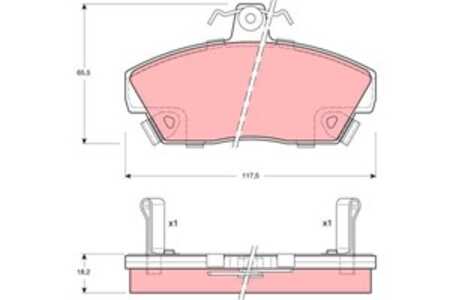 Bromsbeläggsats, Framaxel, rover 200 cabriolet ii, 200 halvkombi ii, 400 ii, 400 halvkombi ii, GBP90314, GBP90326AF, GBP90328, 