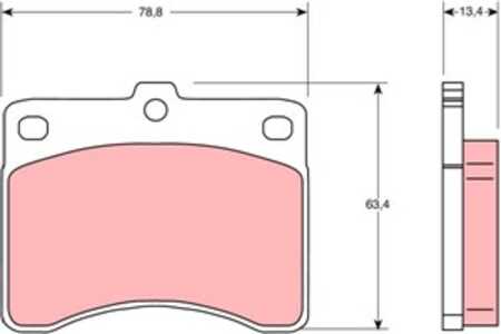 Bromsbeläggsats, Framaxel, daihatsu,piaggio, 0449187, 04491-87501, 04491-87501-000, 0449187503, 04491-87503, 04491-87503-000, 0