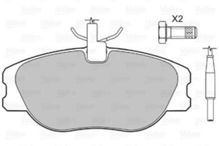 Bromsbeläggsats, Framaxel, citroën,fiat,lancia,peugeot, 425109, 4251-09, 425110, 4251-10, 425453, 4254-53, 71752992, 71770974, 