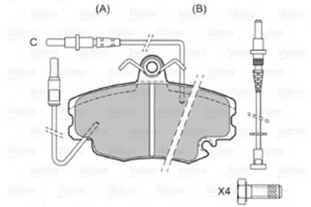 Bromsbeläggsats, Framaxel, dacia,lada,peugeot,renault, 425041, 4250-41, 425070, 4250-70, 425310, 4253-10, 6025071042, 770120228