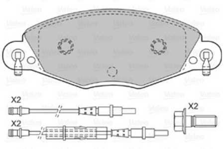 Bromsbeläggsats, Framaxel, citroën c5 i, c5 ii, c5 break i, c5 break ii, 425216, 4252-16, 425249, 4252-49, 425289, 4252-89