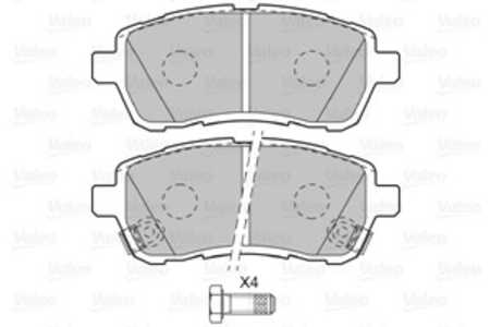 Bromsbeläggsats, Framaxel, daihatsu sirion, ford fiesta vi, fiesta sedan, fiesta van vi, mazda 2, subaru justy iv, 04465-B1320,