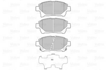 Bromsbeläggsats, Framaxel, aston martin cygnet, toyota iq, yaris verso, 04465-74020, 446574020