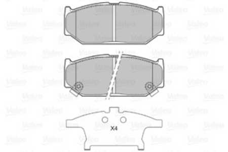 Bromsbeläggsats, Framaxel, suzuki swift iii, swift iv, 5520057K10, 5520057-K10, 5581057K00, 5581057-K00, 5581057K01, 55810-57K0