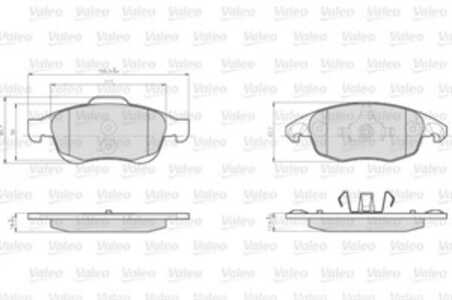 Bromsbeläggsats, Framaxel, citroën,peugeot, 1623816280, 1647862480, 4253-61, 4254.65, 425412, 4254-12, 425425, 4254-25, 425465