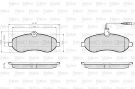 Bromsbeläggsats, Framaxel, fiat scudo buss, scudo flak/chassi, scudo skåp, 4253-64, 4254A1, 4254-A1, 77364512, 9467548987