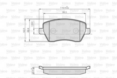 Bromsbeläggsats, Framaxel, dacia,renault, 410608481R, 7701208422