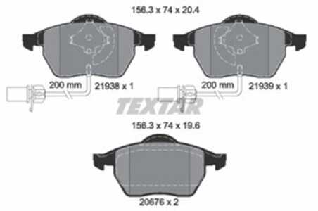 Bromsbeläggsats, Framaxel, audi,vw, 4B0615116, 4B0615116A, 4B0615116F, 4B0615116G, 4B0698151, 4B0698151A, 4B0698151AF, 4B069815