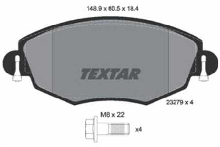 Bromsbeläggsats, Framaxel, ford mondeo iii, mondeo sedan iii, mondeo turnier iii, jaguar x-type i, x-type kombi i, 1121894, 112