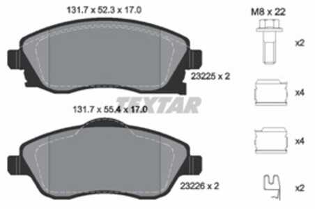 Bromsbeläggsats, Framaxel, chevrolet,opel,vauxhall, 09200108, 1605081, 1605092, 1605316, 1605964, 1605974, 9200108, 93172261, 9