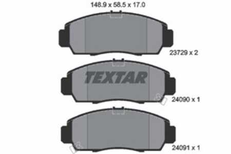 Bromsbeläggsats, Framaxel, acura,honda, 06450S0KJ01, 06450S0KJ02, 06450S3NJ00, 06450S6EE50, 06450S7AN00, 06450SDDA00, 06450SDDA