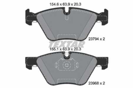 Bromsbeläggsats, Framaxel, bmw 3 [e90], 3 cabriolet [e93], 3 coupé [e92], 3 touring [e91], x1 [e84], z4 roadster [e89], 2288875