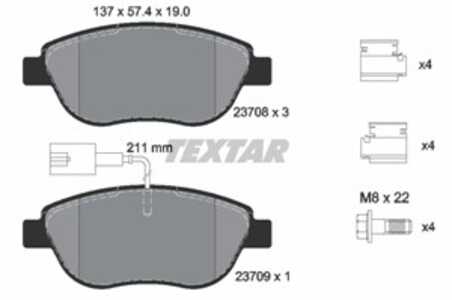 Bromsbeläggsats, Framaxel, abarth,fiat,lancia,opel,vauxhall, 0000071773409, 0006001073136, 1605157, 1605181, 425408, 51928528, 