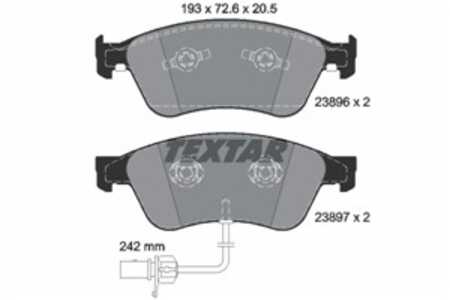 Bromsbeläggsats, Framaxel, audi a6 c6, a8 d3, vw phaeton, 4E0698151, 4E0698151A, 4E0698151B, 4E0698151J, 4E4698151, 4E4698151A