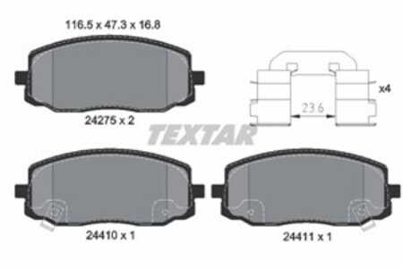 Bromsbeläggsats, Framaxel, hyundai i10 i, i10 sedan ii, kia picanto i, 5810107A00, 5810107A10, 5810107A20, 581010XA01, 581010XA