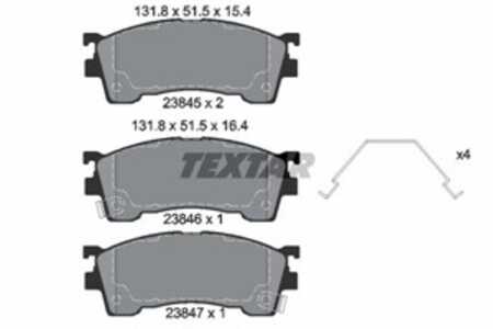 Bromsbeläggsats, Framaxel, ford usa,mazda, 1U0J3328Z, 1U0L3328Z, 1U1E3328Z, 3401278, 341278, 3894048, 3898530, 3915220, 3922123