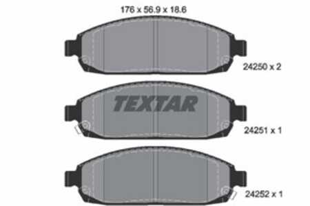 Bromsbeläggsats, Framaxel, jeep commander, commander van, grand cherokee iii, 05080868AA, 05080868AB, 05080868AC, 5080868AA, 50