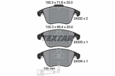 Bromsbeläggsats, Framaxel, audi q3, seat alhambra, vw passat b7, sharan, sharan van, tiguan, tiguan van, 5N0698151, 5N0698151A,