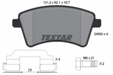 Bromsbeläggsats, Framaxel, mercedes-benz,renault, 410601334R, 410603750R, 4154210310, 4154210610, 4154300022, 7701209864, 77012