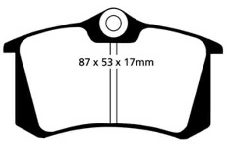 Bromsbeläggsats GREENSTUFF, audi,citroën,fiat,lancia,peugeot,seat,skoda,vw, 1608681580, 191698451D, 1H0698451, 1H0698451D, 4254