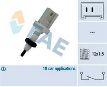 Bromsljuskontakt, fiat ducato buss, ducato flak/chassi, ducato skåp, lancia y10, 6552.CZ, 7619027