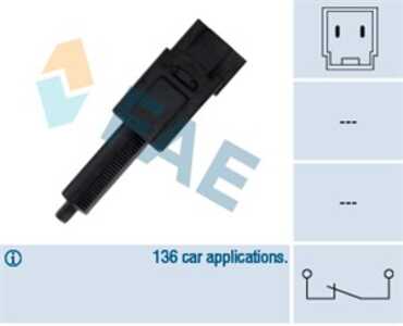 Bromsljuskontakt, infiniti,nissan,renault, 25320-4M400, 25320-4M40A