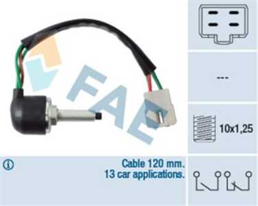 Bromsljuskontakt, hyundai coupe i, lantra ii, lantra kombi ii, 93810-29100, SLS-267