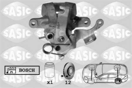 Bromsok, Bakaxel vänster, citroën c4 grand picasso i, c4 picasso minibus,  minivan i, 4400T7, 4401Q4