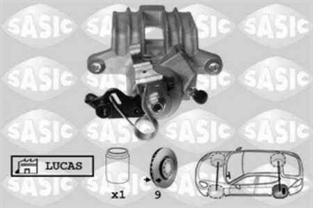 Bromsok, Bakaxel vänster, audi,seat,skoda,vw, 1J0615423B, 86812-1Y000, 8N0615423A