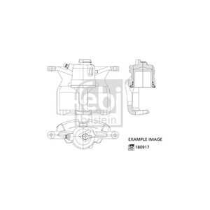 Bromsok, framaxel höger, ford ranger, mazda b-serie, bt-50 flak/chassi, bt-50 pick-up, 3 664 608, 3 664 617, 5 114 322, UH743-3