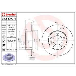 Bromssats, Skivbroms, Bakaxel, opel,renault,vauxhall