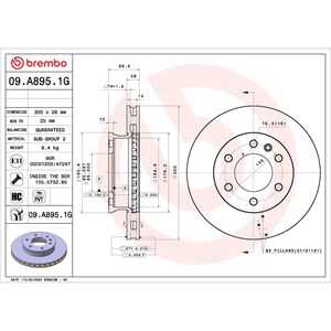 Bromssats, Skivbroms, Framaxel, mercedes-benz, 0044206820, 0044208220, 0054205320, 2E0698151A, 2E0698151C, 2E0698151F, 2E069815