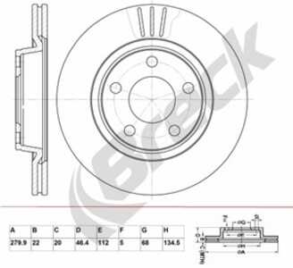 Bromsskiva, Bakaxel, Framaxel, audi,seat,vw, 8E0615301B, 8E0615301D, 8E0615301P