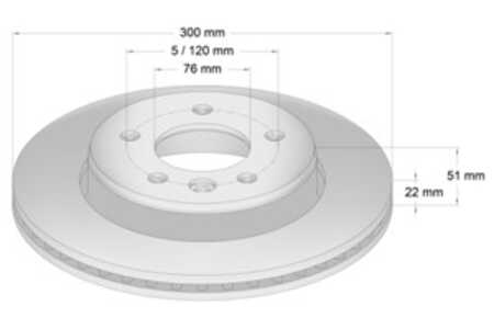 Bromsskiva, Bakaxel höger, Bakaxel vänster, vw amarok, crafter buss, crafter flak/chassi, crafter skåp, 2N0 615 601, 65.50803-0