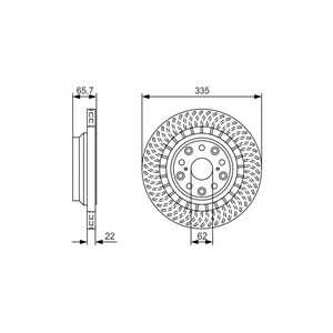 Bromsskiva, Bakaxel höger, lexus ls, 42431 50100, 4243150100