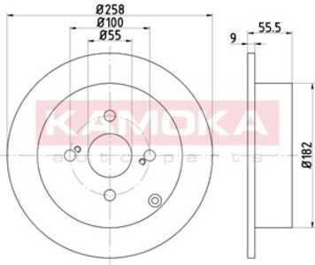 Bromsskiva, Bakaxel, toyota corolla, corolla kombi, corolla sedan, 4243102050, 4243102070, 42431-02070, 4243102071, 4243102120