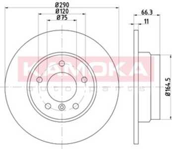 Bromsskiva, Bakaxel, bmw 1 [f20, f21], 2 coupé [f22, f87], 34 21 6 792 225, 34216792225, 6792225