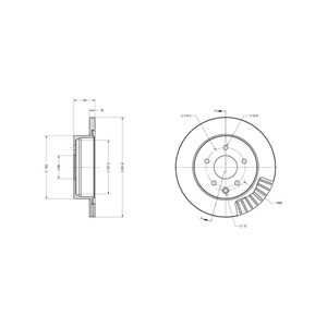 Bromsskiva, Bakaxel, nissan leaf, qashqai / qashqai +2 i, x-trail i, x-trail ii, renault koleos i, koleos ii, 432000016R, 43200