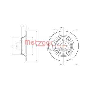 Bromsskiva, Bakaxel, ford mondeo halvkombi v, mondeo sedan v, mondeo turnier v, 2016293, 5202204, 5322977, DG9C2A315BC, DG9C2A3