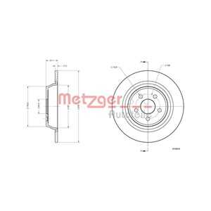 Bromsskiva, Bakaxel, ford galaxy iii, s-max, 2019881, 5310798, E1GC2A315CB, E1GC2A315CC