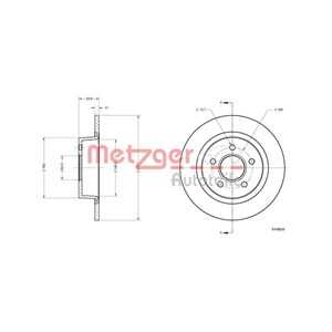 Bromsskiva, Bakaxel, ford tourneo connect, transit connect, 1362867, 1362868, 2T14-2A315-AB, 2T14-2A315-AC, 2T14-2A315-BB, 2T14