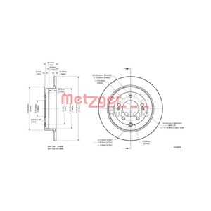 Bromsskiva, Bakaxel, hyundai tucson, kia sportage iv, 58411 D3000, 58411D3000