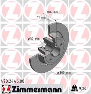 Bromsskiva, Bakaxel, renault clio iii, megane ii, 8200 736 267