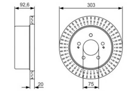 Bromsskiva, Bakaxel, hyundai h-1 / starex buss, h-1 flak/chassi, h-1 skåp, 50350V2100, 58329 4A350